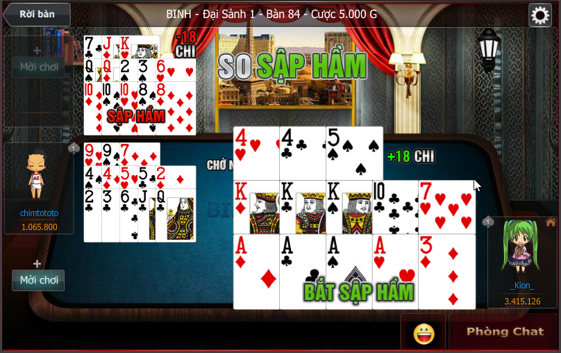 Chi tiết về luật chơi game bài Mậu Binh Đồng Hoa online