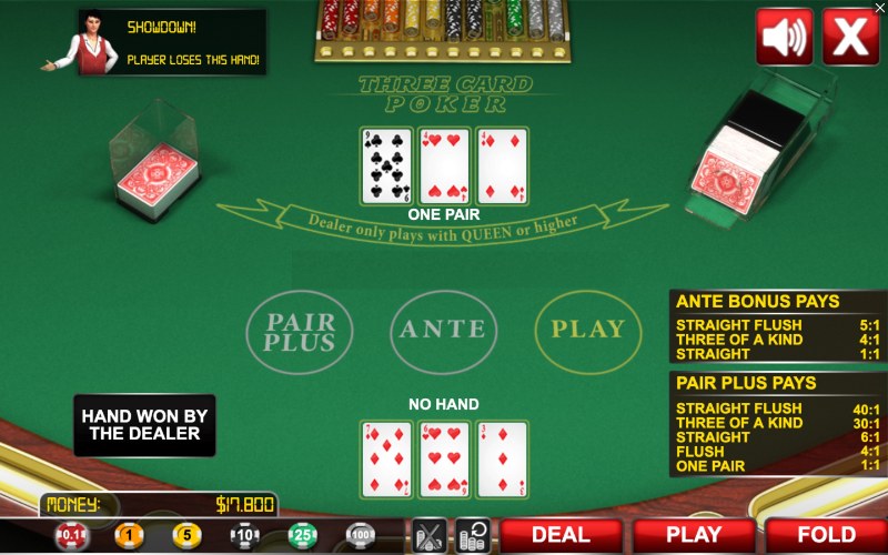 Tìm hiểu về các loại cược Poker ba lá chính