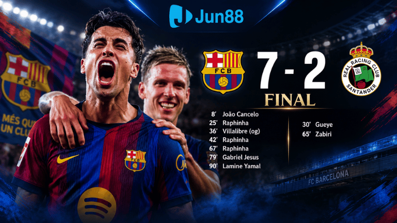 Chiến thắng huỷ diệt của Barca tại sân nhà